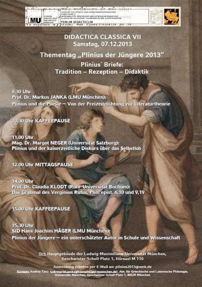 Plakat Thementag Plinius 2013